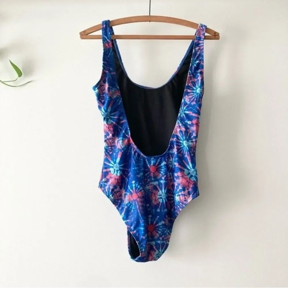 Onia‎ Kelly Fireworks Tie Dye One Piece Suit L